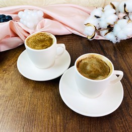 Halledicem Ama Hangi Birini Turkish Coffee Cups Set & Saucer With Special Box