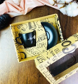 Love Yourself Turkish Coffee Cup & Saucer With Special Box