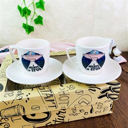 Ufo Turkish Coffee Cups Set & Saucer With Special Box