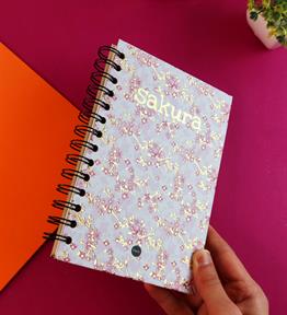Özel Tasarım Spiralli 15*21 cm Dot Defter, Eskiz Defteri, Doodle Book - 2 SAYFA STICKER HEDİYELİ