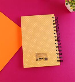 Özel Tasarım Spiralli 15*21 cm Dot Defter, Eskiz Defteri, Doodle Book - 2 SAYFA STICKER HEDİYELİ