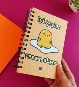 Özel Tasarım Spiralli 15*21 cm Dot Defter, Eskiz Defteri, Doodle Book - 2 SAYFA STICKER HEDİYELİ