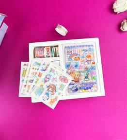 Paket İçinde 6 Adet 14,5x10 Cm Plastik Etiket + 6 Adet 7,5x10 Cm Plastik Etiket + 5 Adet Bant x8