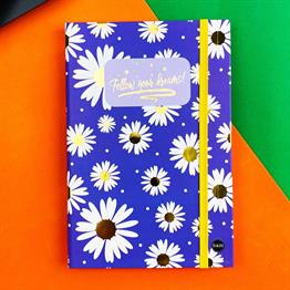 Paketli Mor Papatya Sekreterlik Defter Kalemlik Hediye Seti