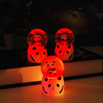 Panda Mini Işıklı Kar Küresi Toptan