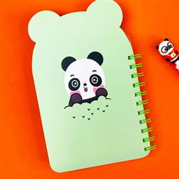 Panda Tasarımlı Sünger Kapaklı DEfter