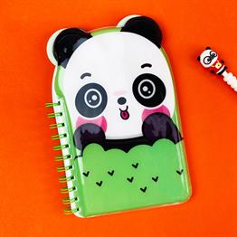 Panda Tasarımlı Sünger Kapaklı DEfter