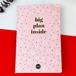 Papatya Tasarımlı Terzi Dikişli Defter