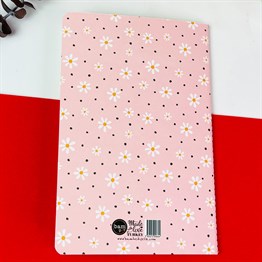 Papatya Tasarımlı Terzi Dikişli Defter