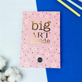 Papatya Tasarımlı Lastikli Defter