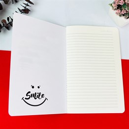 Pembe Kelebek Tasarımlı Terzi Dikişli Defter