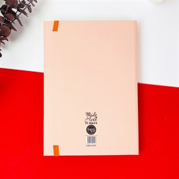 Pembe Renk Lastikli Defter	