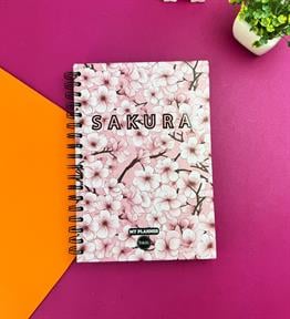 Pembe Sakura Tasarımlı Konuşan Ajanda