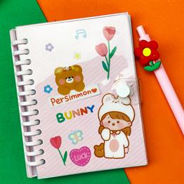 Persimmon Tasarımlı Günlük Defter Ve Kalem Set 