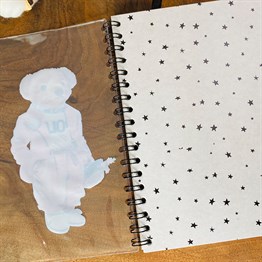 Pink Bear Tasarımlı Çanta Kapaklı Spiralli Defter