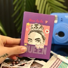 Pink Queen Mini Photo Album w/Stickers