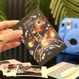 Space Roket Mini Photo Album w/Stickers