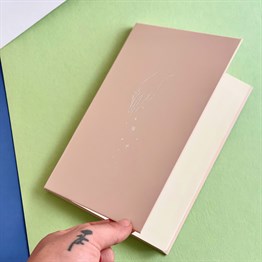 Pırıltılı El Tasarımlı Lastikli Defter