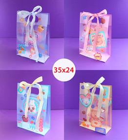 Plastik Çanta Kurdelalı 35x24 Cm x12