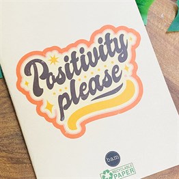 Positivity Please Tasarımlı Geri Dönüşümlü Kraft Defter
