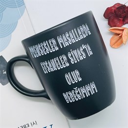 Prensesler Masallarda Efsaneler Sivasta Olur Bebeğimmm Black Printed Mug