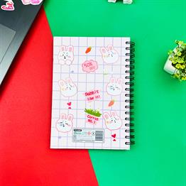 Rabbit Like It Tasarımlı Spiralli Defter