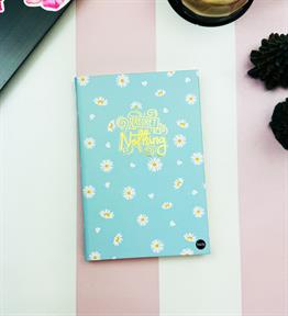 Regret Nothing Tasarımlı Lastikli Defter