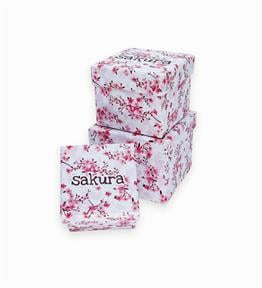 Sakura Tasarımlı 3lü Mini Kutu 