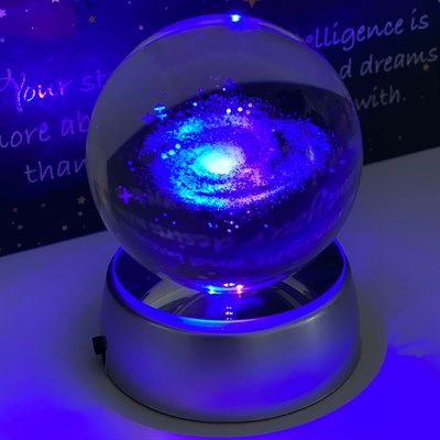 Milky Way Galaxy 3D LED Glass Globe 6 Different Models