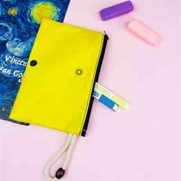 Yellow Color Cloth Pencil Case