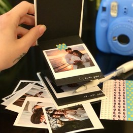 Saturn Rings Mini Photo Album w/Stickers