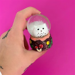 Owl Snow Globe-MİNİ