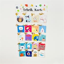 Sevimli Hayvan Mesaj Kartı x160
