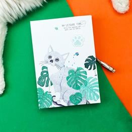 Sevimli Hayvan Tasarımlı Kilitli Günlük Defter