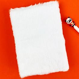 Sevimli Hayvan Tasarımlı Peluş Kapaklı Defter