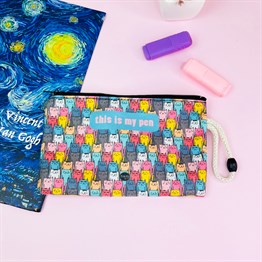 Cute Cat Cloth Pencil Case