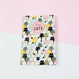 Sevimli Kedi Tasarımlı Terzi Dikişli Defter