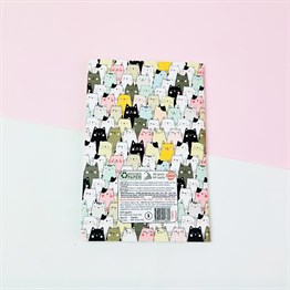 Sevimli Kedi Tasarımlı Terzi Dikişli Defter