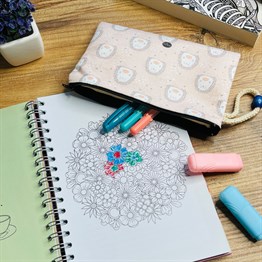 Cute Hedgehog Cloth Pencil Case