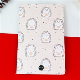 Sevimli Kirpi Tasarımlı Terzi Dikişli Defter