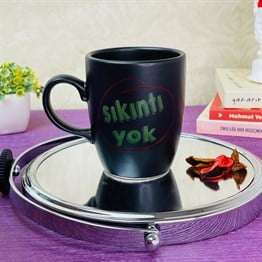 Sıkıntı Yok Black Printed Mug