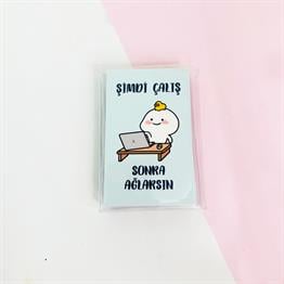 Şimdi Çalış Sonra Ağlarsın  PP Mini Çanta Defter