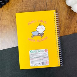 Şimdi Çalış Sonra Ağlarsın Tasarımlı Spiralli Defter 
