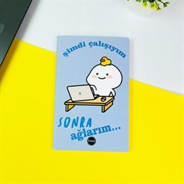 Şimdi Çalış Sonra Ağlarsın Tasarımlı Terzi Dikişli Defter