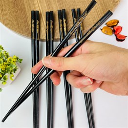 Siyah Desenli Chopstick Toptan