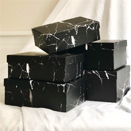 Black Marble 5 Pcs of Gift Boxes Set