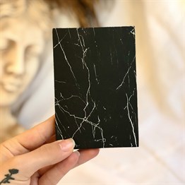 Black Marble Mini Photo Album w/Stickers