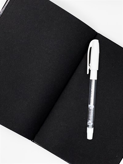 Siyah Yapraklı Klaket Tasarımlı Defter Toptan