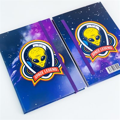 Space Legend Tasarımlı Lastikli Defter