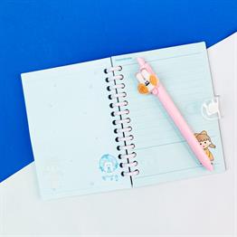 Space Tasarımlı Kilitli Günlük Defter Ve Kalem Set 